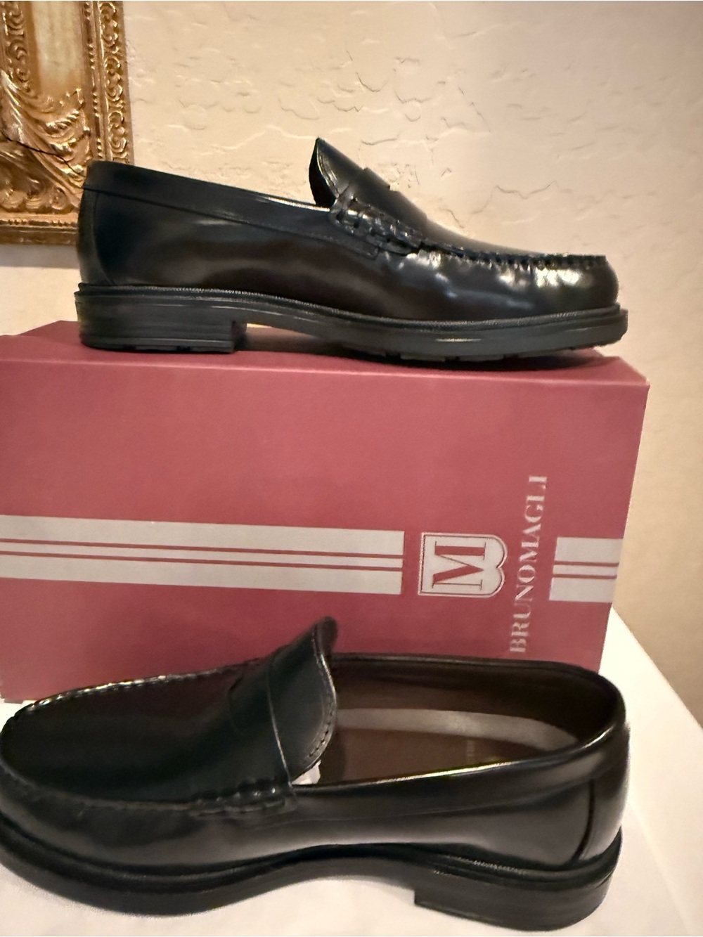 Bruno Magli M line Mello loafer men’s leather shoes size 10.5 NWT